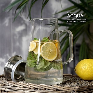Глечик Fissman ACQUA для гарячих та холодних напоїв 1200 мл (6440) Глечик Fissman ACQUA для гарячих та холодних напоїв 1200 мл (6440)