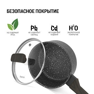 Ківш Fissman CARRIE 16x7,6 см/1,4 л зі скляною кришкою алюміній з антипригарним покриттям (14481) Ківш Fissman CARRIE 16x7,6 см/1,4 л зі скляною кришкою алюміній з антипригарним покриттям (14481)