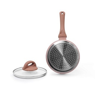 Ковш Fissman LATTE со стеклянной крышкой (4957)