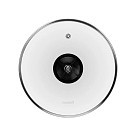 Кришка Fissman 24 см зі сталевим обідком, колір ЧОРНИЙ скло (19892)