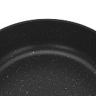 Сотейник Fissman 28x8 см / 4,3 л TITANIUM PRO зі скляною кришкою литий алюміній з антипригарним покриттям (14586)