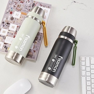 Термос Fissman 600 мл цвет оранжевый нержавеющая сталь (9876)