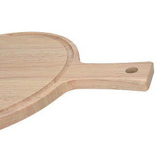 Обробна дошка кругла Fissman з ручкою 40x30x1,5 см гівея (8069)