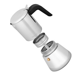 Гейзерная кофеварка Fissman на 6 порций/300 мл нержавеющая сталь (3245) Гейзерная кофеварка Fissman на 6 порций/300 мл нержавеющая сталь (3245)