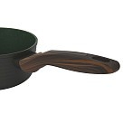 Ківш Fissman 16x7,5 см / 1,3 л CUISINE зі скляною кришкою алюміній з антипригарним покриттям (14591)