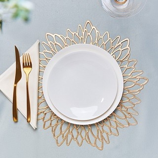 Сервировочный коврик Fissman круглый 38 см ПВХ цена за 1од (0720)