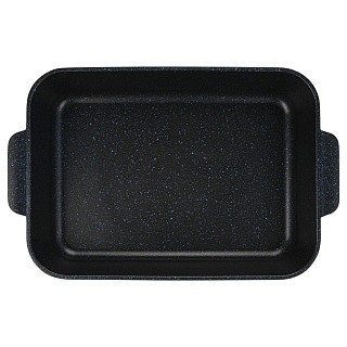 Прямокутний сотейник Fissman NORD STONE 30x21,5x7 см / 3,7 л. зі скляною кришкою алюм. з антиприг. покр. (14676)