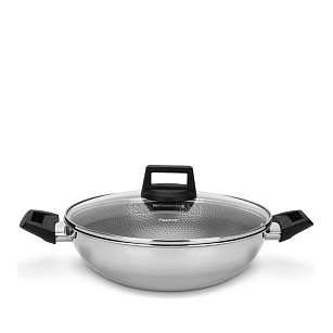 Cковородка Fissman вок IRON CHEF 28x8,5 см/3,54 л со стеклянной крышкой (5456)