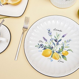 Набір з 2-х тарілок Fissman 21 см PROVENCE порцеляна (13620)