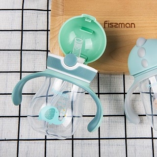 Пляшка для води Fissman 60 мл з трубочкою (6906)