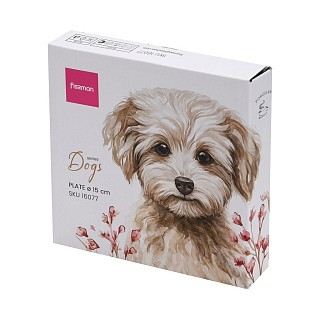 Тарілка Fissman DOGS 15 см порцеляна (16077)