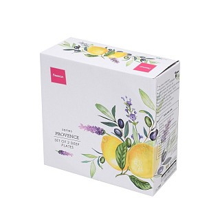 Набор из 2-х глубоких тарелок Fissman 18 см PROVENCE фарфор (13625)