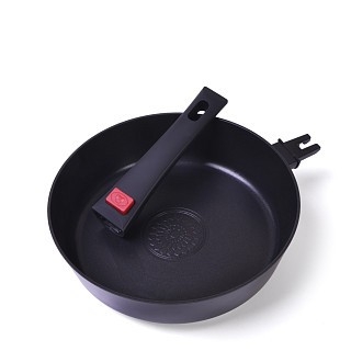 Глибока сковорідка Fissman OFELIA 24x6,5см зі знімною ручкою (14251)