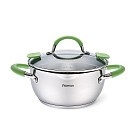 Каструля Fissman CHARLOTTE 18x9см / 2л зі скляною кришкою (5500)