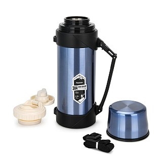 Термос Fissman 2000 мл колір синій нержавіюча сталь (9874)