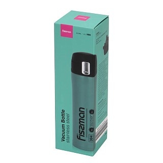 Термос-кухоль Fissman 450 мл синій нержавіюча сталь (9880)