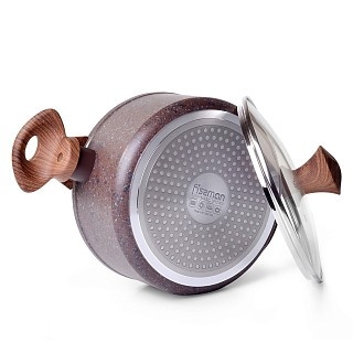 Каструля зі скляною кришкою Fissman MAGIC BROWN 20x9,8 см на 2,7 л (4869) Каструля зі скляною кришкою Fissman MAGIC BROWN 20x9,8 см на 2,7 л (4869)