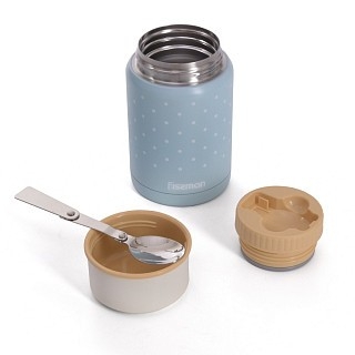 Термос для їжі Fissman 500 мл блакитний (9642)