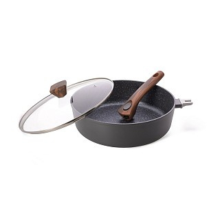 Сковорода Fissman глубокая CAPELLA 28x8 см со съемной ручкой (14963)