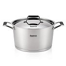 Каструля зі сталевою кришкою Fissman ELARA 24x13,5 см на 5,6 л (5394)