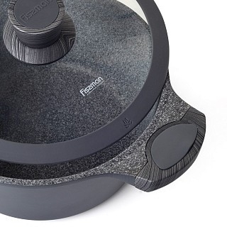 Кастрюля Fissman PRESTIGE 24x11,5 см / 4,3 л со стеклянной крышкой (5042)