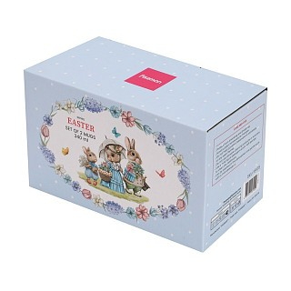 Набор из 2-х кружек Fissman EASTER 340 мл фарфора (16105)