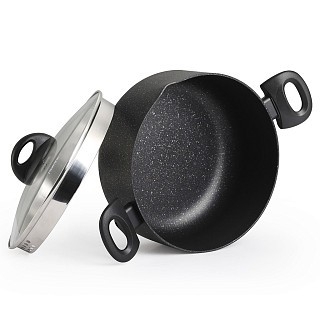 Каструля Fissman PROMO 6,9 л з скляною кришкою (14994)