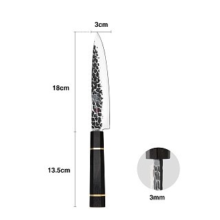 Гастрономический нож Fissman KENSEI BOKUDEN 18 см сталь AUS-8 (2555)