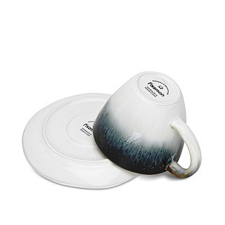 Набор Fissman из 2-х кружек GALACTICA 230 мл с блюдцем фарфора (13629)