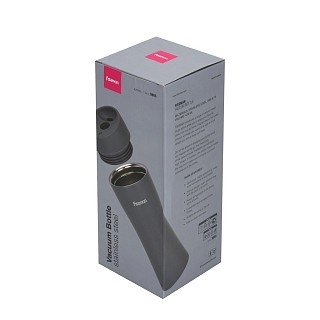 Термокухоль Fissman 420 мл, колір сірий нержавіюча сталь (9885)