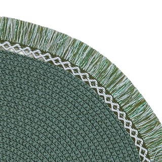 Сервировочный коврик Fissman круглый 38 см ПВХ цена за 1од (0730)