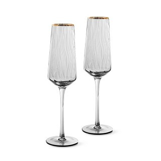 Набір з 2-х бокалів Fissman для шампанського 240 мл скло (19057)