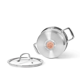 Кастрюля Fissman NORDIA 18x10 см / 2,5 л с крышкой (5372)
