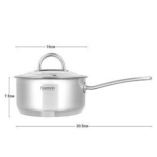 Ківш Fissman BENJAMIN 1,5 л з кришкою (5420)