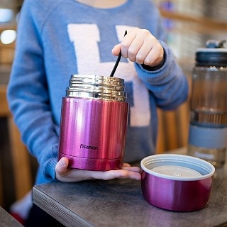 Термос для еды Fissman 600 мл нержавеющая сталь (9854)