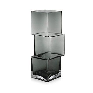 Ваза Fissman 27 см SMOKY SQUARES скло (9554) Ваза Fissman 27 см SMOKY SQUARES скло (9554)