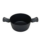 Каструля Fissman FERRO 22x10,5 см / 3,36 л зі скляною кришкою алюміній з антипригарним покри (14524)