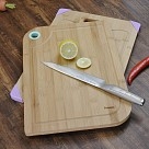 Обробна дошка для мяса, овочів і фруктів Fissman 39x28x1,5 см (8773)