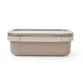 Ланч-бокс Fissman з двома відділенням 20,5х13,5х7,5 см 800 мл, колір коричневий нержавіюча сталь (16757)