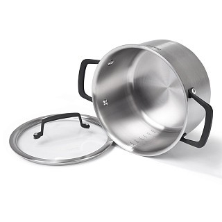 Кастрюля Fissman LOREN 24x13,5 см / 6 л со стеклянной крышкой (5473) Кастрюля Fissman LOREN 24x13,5 см / 6 л со стеклянной крышкой (5473)