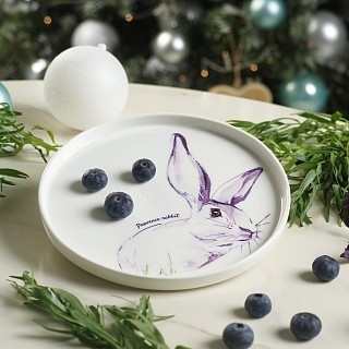 Тарілка Fissman PROVENCE RABBIT 20 см см порцеляна (13952)