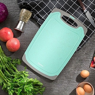 Обробна дошка для мяса, овочів і фруктів Fissman 32x20x8 см (8019)