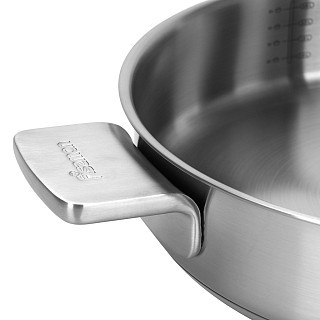 Сотейник Fissman PREMIUM ONE 26x6 см/2,7 л со стеклянной крышкой нержавеющая сталь (15093)