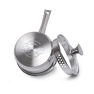 Ковш Fissman ELEGANCE 16x8 см / 1, 6 л со стеклянной крышкой (5490) Ковш Fissman ELEGANCE 16x8 см / 1, 6 л со стеклянной крышкой (5490)