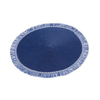 Сервірувальний килимок Fissman круглий 38 см ПВХ ціна за 1од (0731)