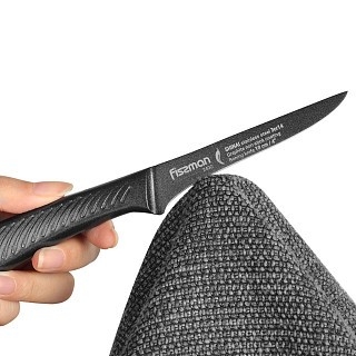 Ніж обробний Fissman SHINAI graphite 10 см (2490) Ніж обробний Fissman SHINAI graphite 10 см (2490)