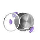 Каструля зі скляною кришкою Fissman VERONICA 24x13,5 см на 6,1 л (5447)