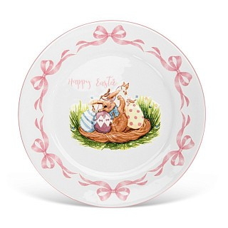 Тарелка Fissman HAPPY EASTER 20 см доломит (0430)