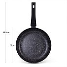 Сковорідка для смаження Fissman FIORE 26x5,2 см зі знімною ручкою (14294)