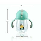 Пляшка для води Fissman 260 мл з трубочкою (6904)